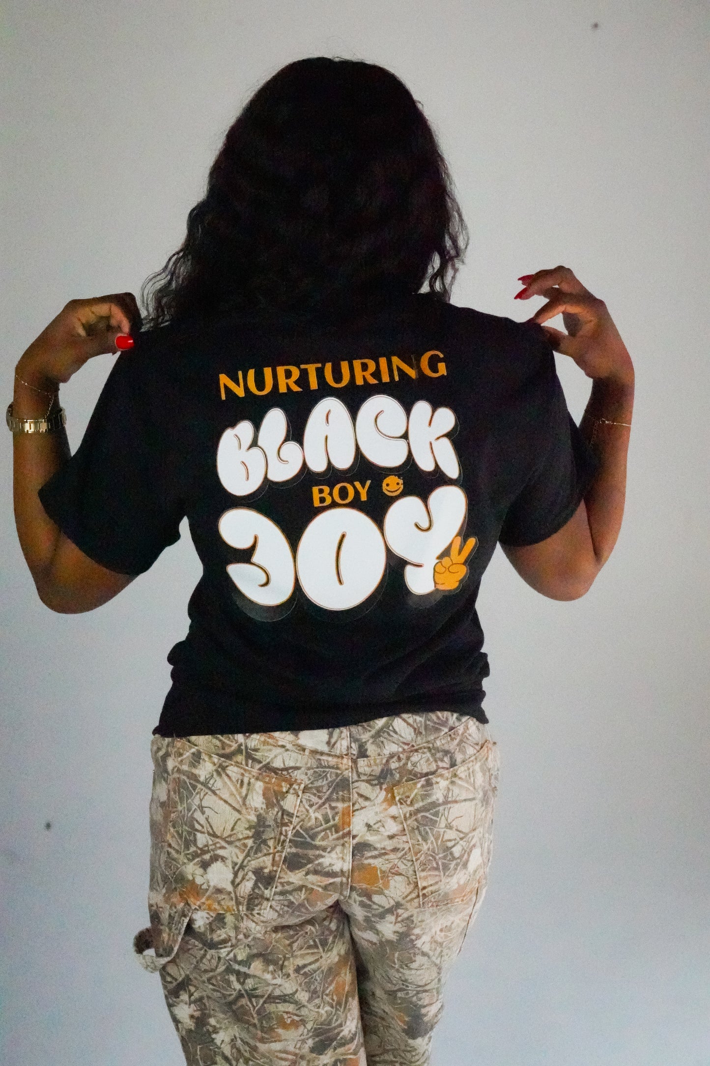 Nurturing Black Boy Shirt
