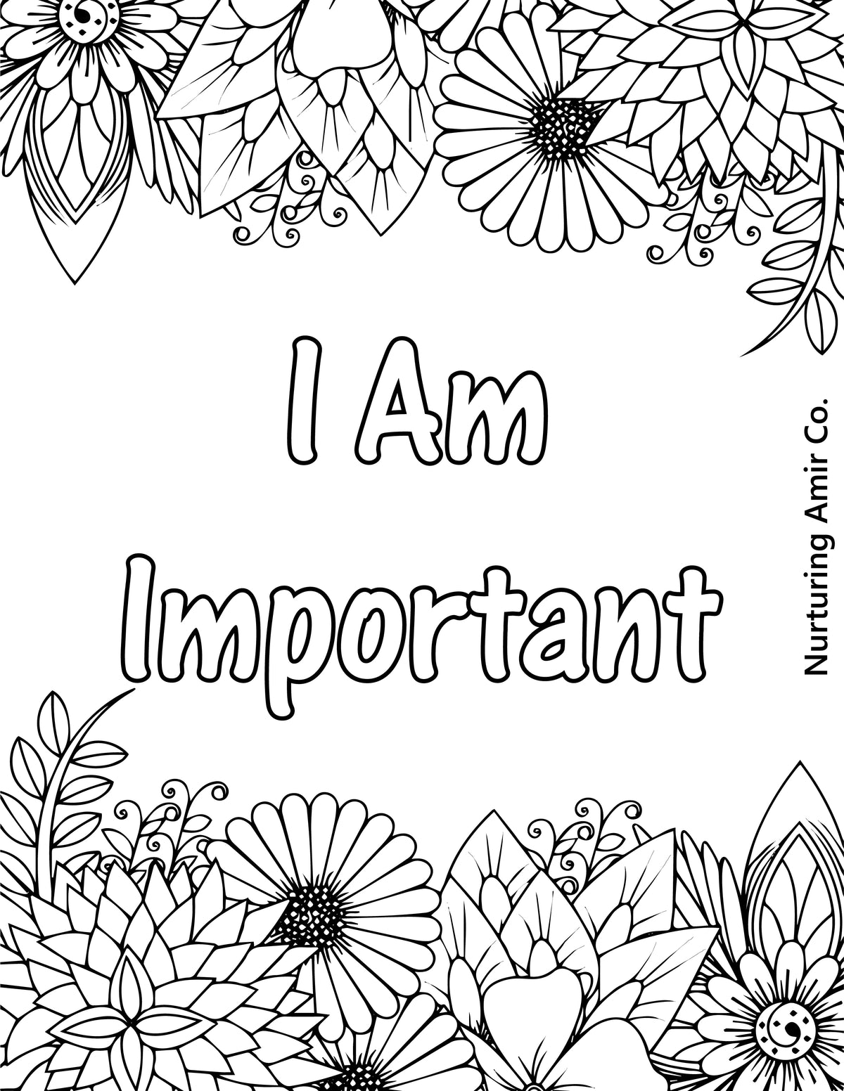 Affirmation Coloring Pages